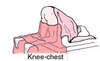 knee-chest position