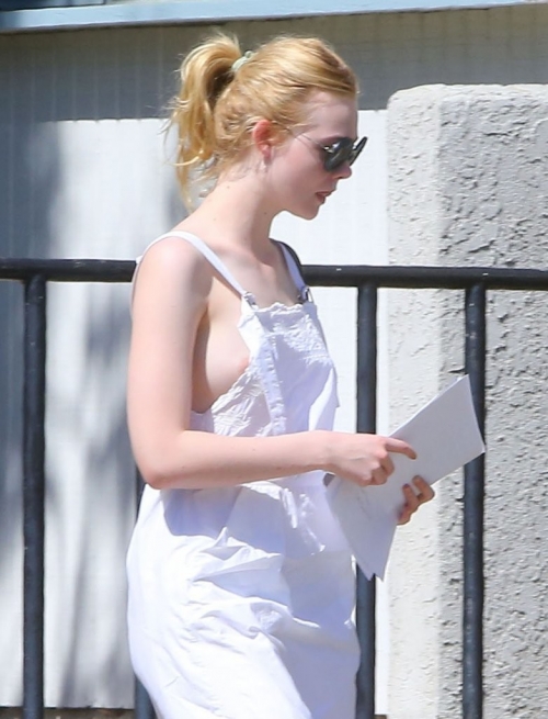 Elle Fanning - Nip and about in Los Angeles